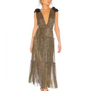 💋 Sabina Musayev gold dress